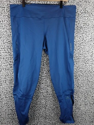 adidas Own The Run Mid Rise Black Long Reflective Athletic running tights NWT - Image 1 of 4