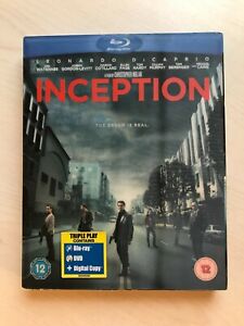 Inception Triple Play  Blu-ray, DVD + Digital Copy (2013) USED