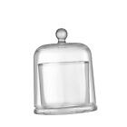 Klare Cloche-Glaskuppel, Tischdekoration, transparente Geschenke, Kerzenhalter,