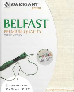 Precut Zweigart Belfast 32 count Soft Ivory 3609/99 - Picture 1 of 2