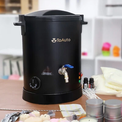 TOAUTO Kit de fundición de cera de velas 8L 30°C-100°C DIY cera fundida fabricación de velas con cuchara