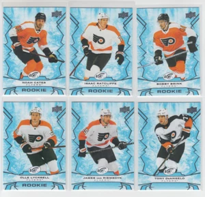 22/23 UD ICE Philadelphia Flyers Team Set w/RCs (6 cards) Brink RC Cates RC + - Bild 1 von 2