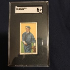1911 T206 Sweet Caporal Fred Payne Chicago White Sox SGC 5 Centered
