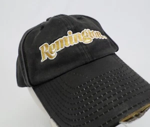 Remington Arms Hat Cap Gun Firearms Ammo Hunting Strapback Distressed Gray - Picture 1 of 9