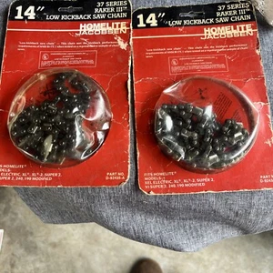 Homelite/Jacobson 37 Series Raker III 14”Chainsaw Chain Set Of Two - Picture 1 of 4