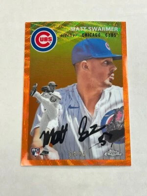 2023 TOPPS CHROME PLATINUM ANN MATT SWARMER 18/25 ORANGE WAVE ROOKIE CUBS SP - Image 1 of 2
