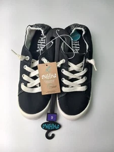 New Mad Love Lennie Lace Up Black Canvas Shoes Women’s Size 6 - Picture 1 of 12