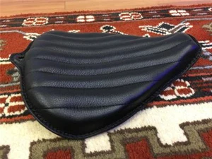 Leather On The Frame Motorcycle Seat Black 2009 Harley Sportster 1200 883 48 - Picture 1 of 12