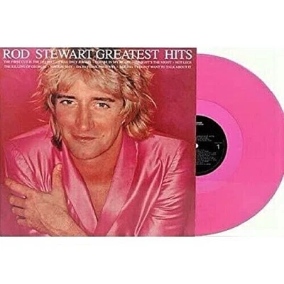 Rod Stewart Greatest Hits Pink Color Vinyl Ltd Edition Hot Legs Maggie May NEW - Image 1 of 4