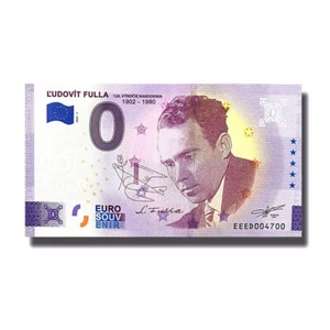 0 Euro Souvenir Banknote Ludovit Fulla 120 VyrocieNarodenia Slovakia EEED 2022-2 - Picture 1 of 3
