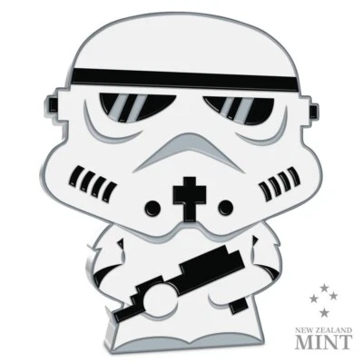 2020 Stormtrooper chibi coin collection Star wars series 1 oz pure silver coin - Image 1 of 4
