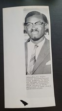 1961 PHOTO PATRICE LUMUMBA CONGO PREMIER DEATH FANTASTIC