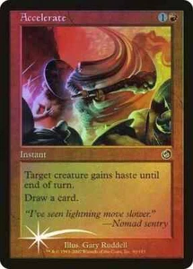 Accelerate - Foil - Torment- Magic the Gathering MTG - Picture 1 of 1