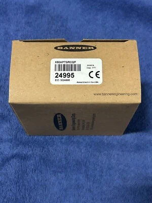 NEW - BANNER K50APTGRCQP EZ-LIGHT GREEN/RED 50mmD PNP N.O 30mm / 24995 (W-09) - Image 1 of 4