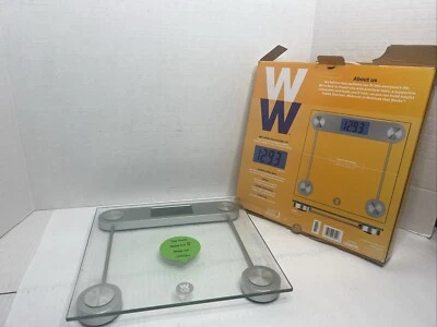 Weight Watchers by Conair Clear Digital Glass Bathroom Scale Backlit 400 Lbs - Image 1 of 4