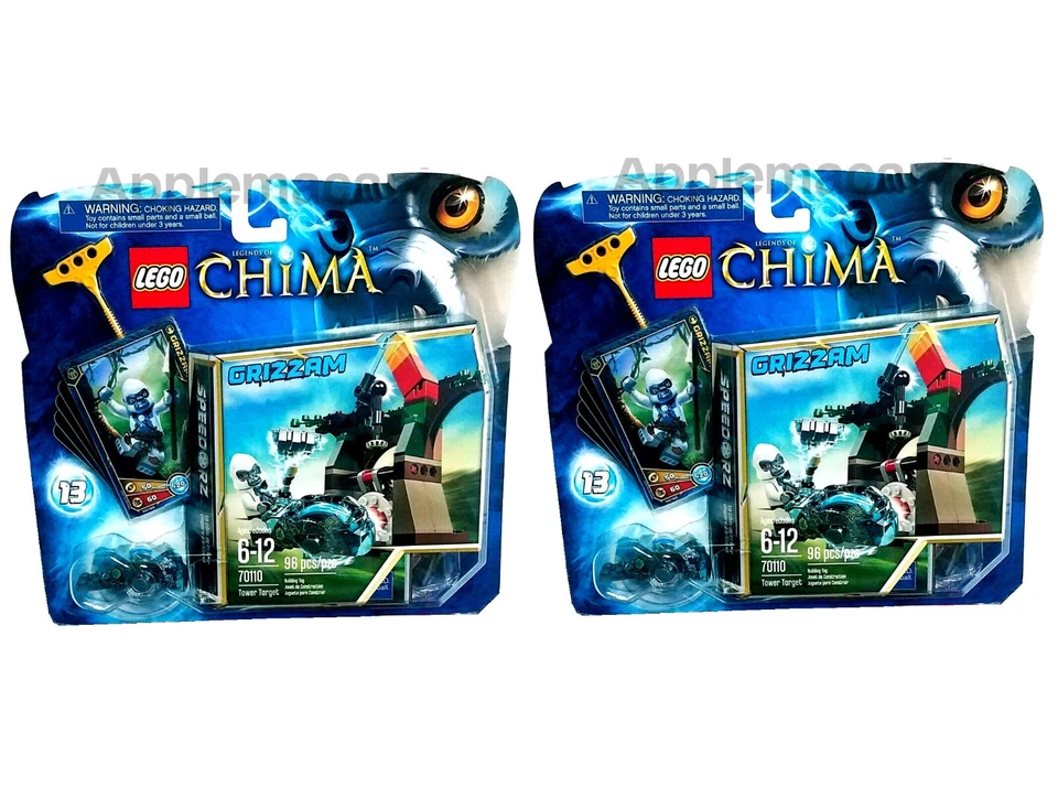 2 LEGO 70110 Tower Target Legends of Chima NEW SEALED Speedorz Speeders Grizzam - Image 1 of 1
