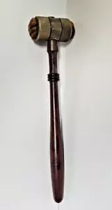 Antique 1888 Felt Soft Face Jewelers Planishing Hammer 9" 6oz Engraving Smith - Picture 1 of 19