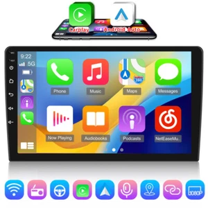 9" Android 13 Double 2 Din Car Stereo Radio GPS WIFI FM Bluetooth Mirror Link - Picture 1 of 9