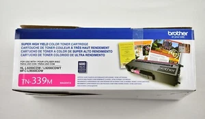 Brother TN-339M Magenta Super High-Yield Toner Cartridge BRAND NEW DAMAGED BOX - Picture 1 of 4