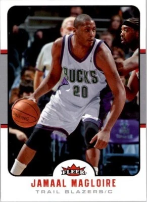 Tarjeta de baloncesto Fleer Portland Trail Blazers 2006-07 #107 Jamaal Magloire Foto 1 de 2