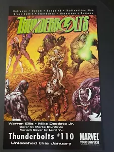 Marvel THUNDERBOLTS 110 Promo Art Venom Green Goblin ~ Comic Page PRINT AD 2006 - Picture 1 of 1