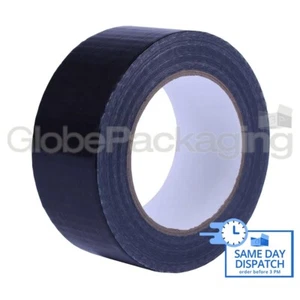 1 ROLL OF BLACK DUCT GAFFA CLOTH TAPE 50mm x 50M - Picture 1 of 7