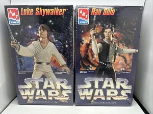 Vintage Star Wars AMT Ertl Collectors Edition Models Luke Skywalker And Han Solo - Picture 1 of 10