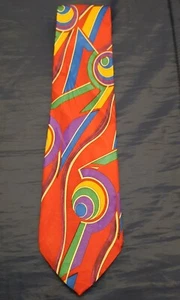 Rare Vintage Italian 100% Silk Men’s Neck Tie- Colorful  - Picture 1 of 3