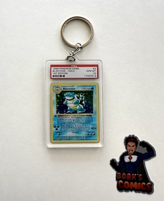 Key Issue Keychains™ - Blastoise - PSA Homage - Pokemon - SALE!! - Image 1 of 4