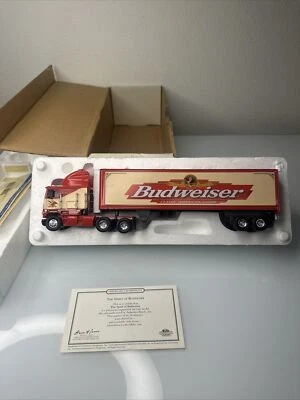 Matchbox Colectibles Bud Weiser Peterbilt Tractor Trailer Diecast 1:58 Scale - Image 1 of 4