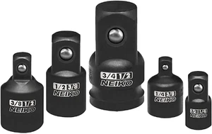 30249A 5 Piece Impact Socket Adapter Set, Standard SAE, 1/4, 3/8, 1/2" Cr-V Stee - Picture 1 of 12