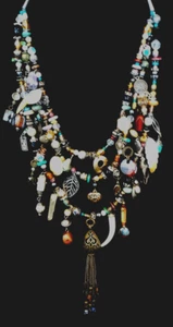 Hand Crafted New Mexico Charm Necklace - Santa Fe Artisan 28" - Picture 1 of 1