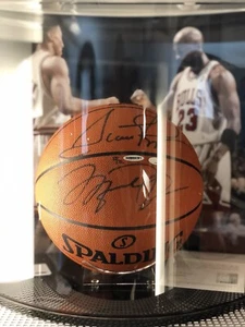 Autogramm UDA Signed Air Jordan Scottie Pippen NBA Basketball Ball Kobe Lebron 1 - Picture 1 of 3