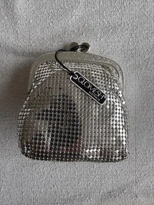 Glomesh Silver Coin Purse, Genuine, Vintage, with tag - Picture 1 of 8