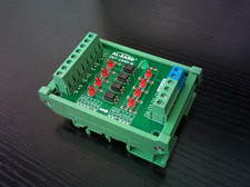 Four-way Optocoupler Isolation Board PLC Signal Level Voltage Conversion Board