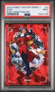 2023 Cardsmiths Street Fighter Gemstone Ruby Rose  #d /25 PSA 9