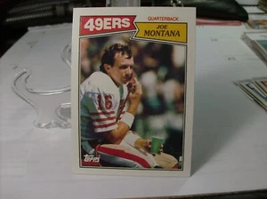 1987 Topps Football #112c - Joe Montana VAR - San Francisco 49ers  87-022 - Picture 1 of 2