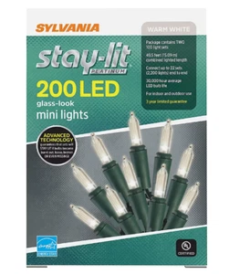 Sylvania Staylit Warm White Glass-Look LED Lights, 200 ct. - Picture 1 of 2