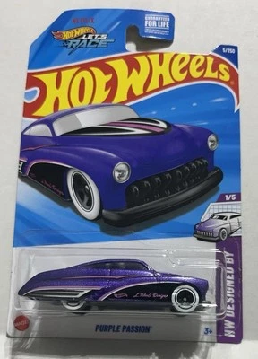 Chevy Diecast Hot Wheels Purple Passion Larry Wood Racing Series 1:64 Nuevo en Paquete Foto 1 de 4
