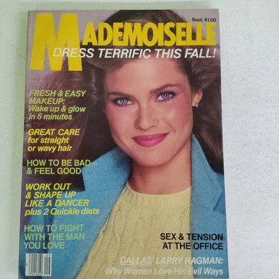 Vtg Mademoiselle Magazine September 1980 Cover Model Carol Alt - Image 1 of 4