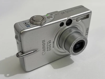 Canon Digital Camera IXUS 30 3.2MP Silver Tested - Image 1 of 4