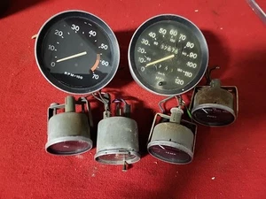 MG MGB 77-80 Complete Set Of Gauges Speedometer Tachometer Oil Fuel Clock - Picture 1 of 8