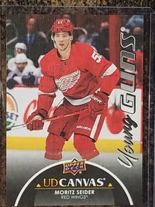 2021-22 Upper Deck MORITZ SEIDER Black YOUNG GUNS YG CANVAS! #C361 Red Wings! - Picture 1 of 2