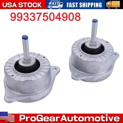 Pair Set of 2 Engine Mounts for Porsche 911 996 Carerra 1999-2005 99337504908 - Image 1 of 4