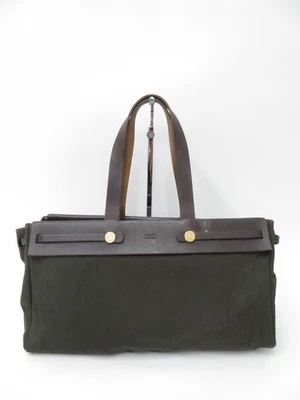 Authentic Hermes Cabass 2 way Canvas Tote Bag F#46466 - Image 1 of 4