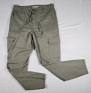 Rewash Women's Pull On Cargo Pants Size 9/29 Khaki Green - Picture 1 of 6