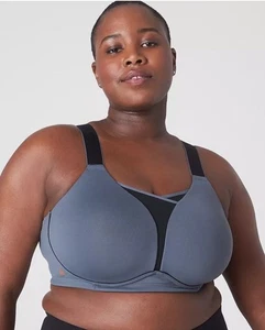 Reggiseno sportivo LANE BRYANT LIVI NUOVO 40DDD TURBULANCE wireless traspirante medio impatto - Foto 1 di 8