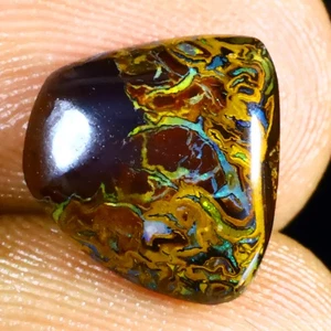 3.56 ct Fancy (10.91 x 11.48mm) Natural Australian Koroit Boulder Opal - Picture 1 of 2