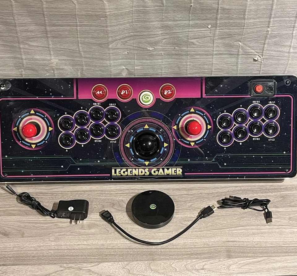 Consola Legends Gamer Pro Tabletop Doble Arcade Stick Trackball AtGames con Manual Foto 1 de 4