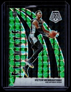 2023-24 Panini Mosaic #18 Victor Wembanyama Elevate Mosaic Green - Foto 1 di 2